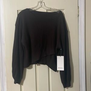 Lululemon brown asymmetrical sweater